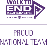 Walk to End Alzheimer's Proud National Team logo