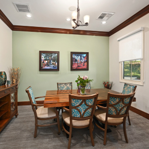 dining room table with dining room chairs