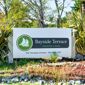 sign that says bayside terrace