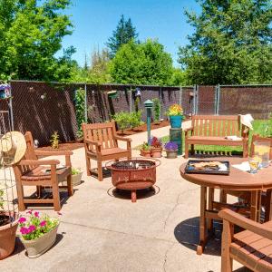 outdoor patio with seating