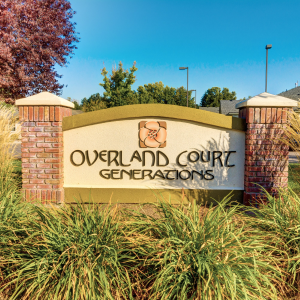 sign that says overland court