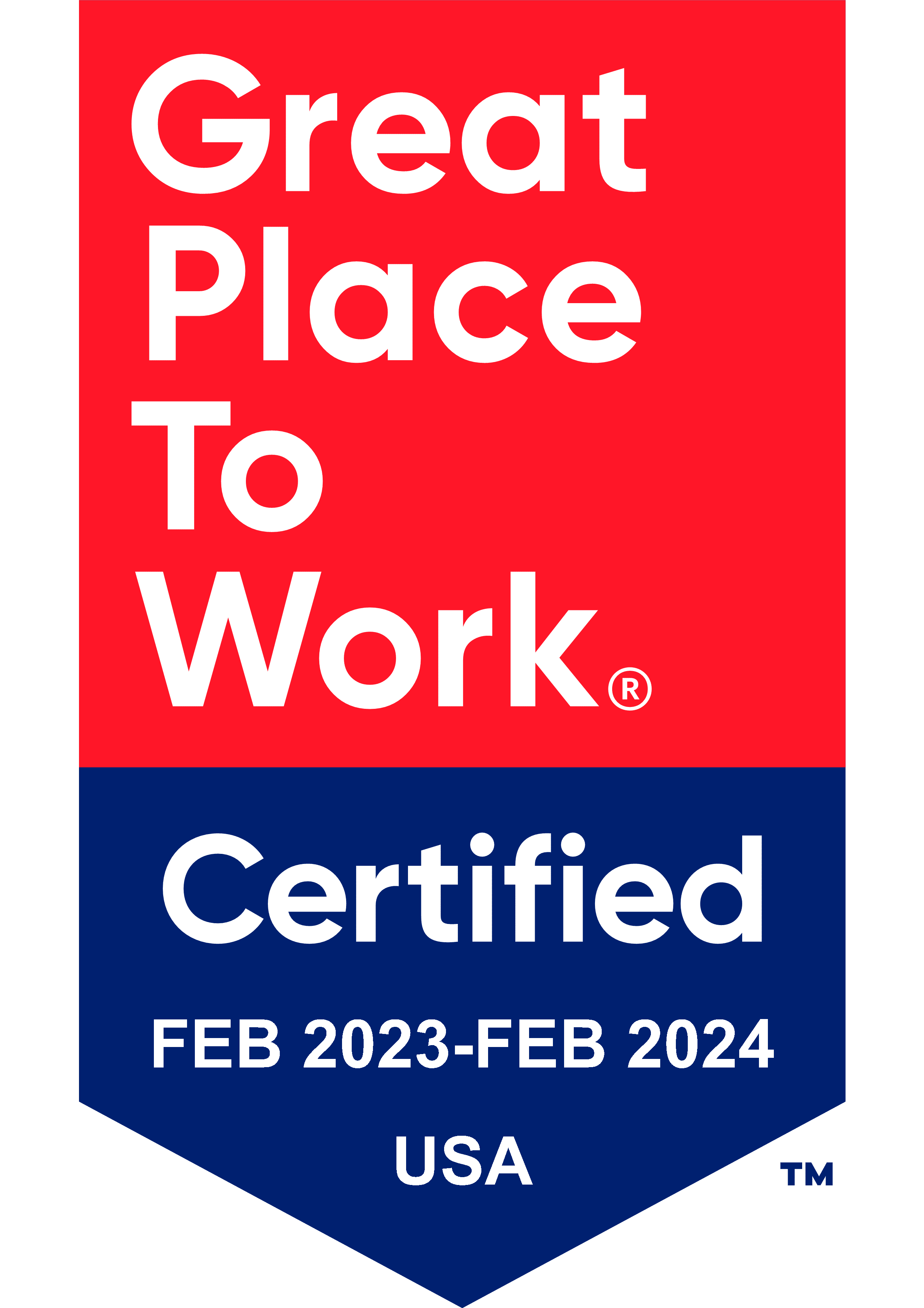 2023 Great Place to Work Award Badge