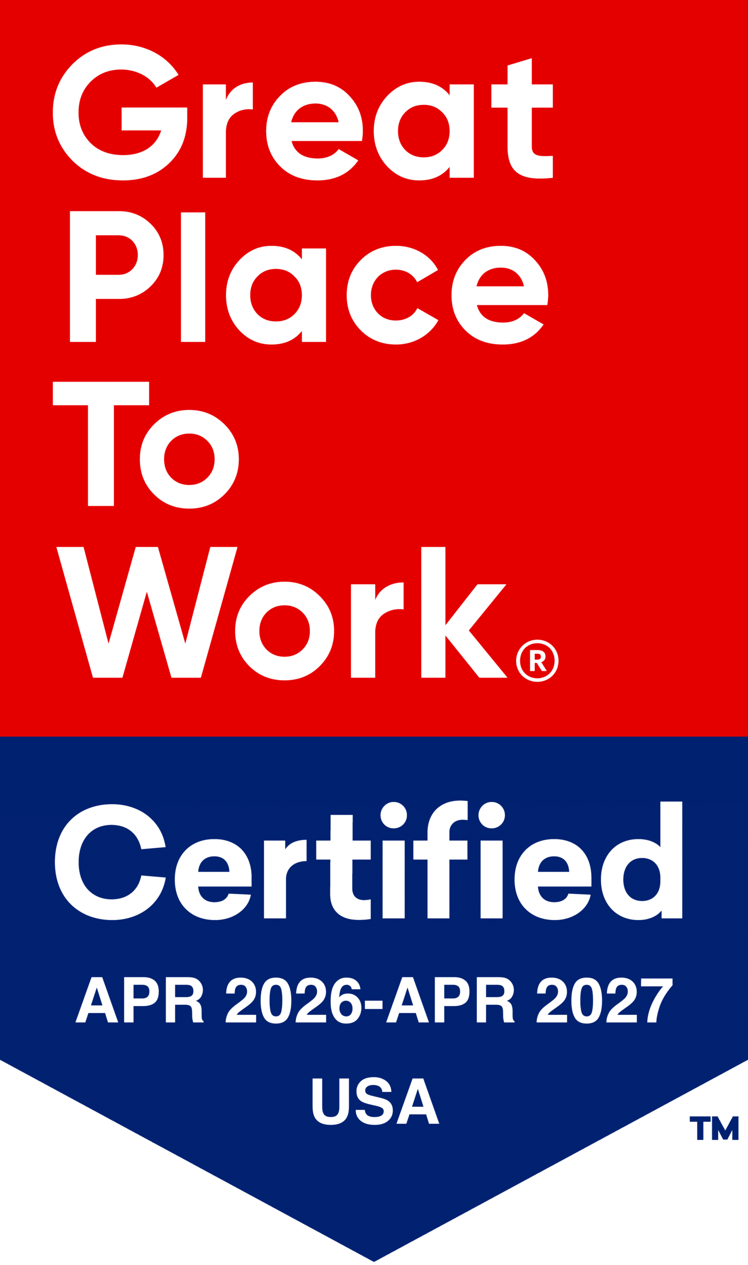 2026-2027 Great Place to Work badge