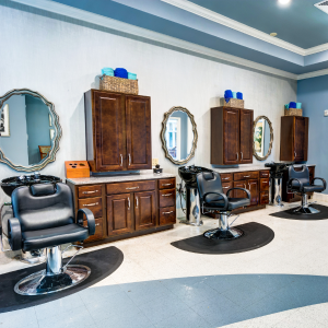 barbershop and salon