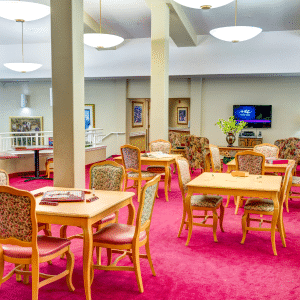 dining room with tables and chairs