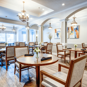 dining room with tables and chairs