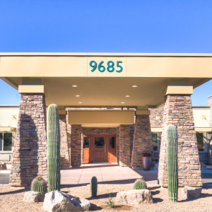 front entrance to community