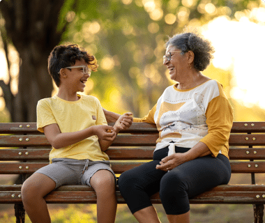 Frontier Memory Care Resident with Grandchild