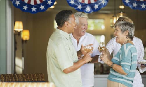 Seniors celebrating independence day