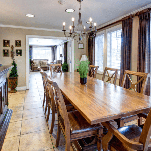 Dining table with chairs